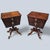 Early 20th Century Antique Flame Mahogany Regency Style Teapoy-Shaped Side Table Cabinets - A Pair For Sale - Image 5 of 11