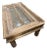 Antique Indian Door Coffee Table – Rustic Carved Wood Patio Chai Table 48x27 For Sale