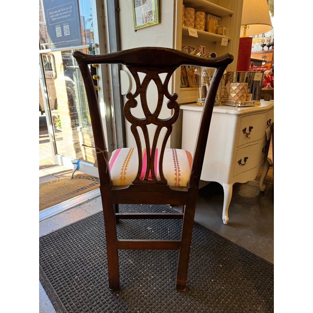 Late 19th Century 19th Century Antique Chippendale Style Walnut Side Chair For Sale - Image 5 of 6