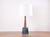 Modern Danish Table Lamp with Blue Brown Glaze from Søholm Stentøj, 1960s For Sale - Image 3 of 12