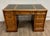 Sligh-Lowry Furniture Co. Vintage Sligh Lowry Furniture Green Leather Top Executive Desk For Sale - Image 4 of 18