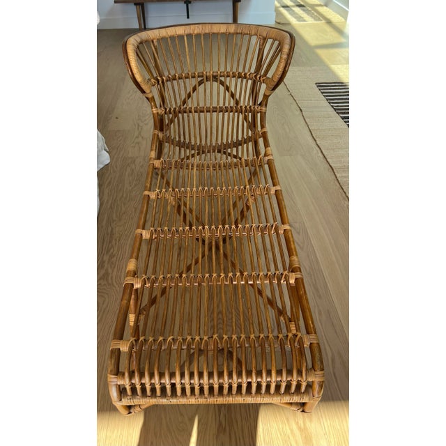 1960s Rare Rattan Chaise Attributed to Franco Albini For Sale In Los Angeles - Image 6 of 6