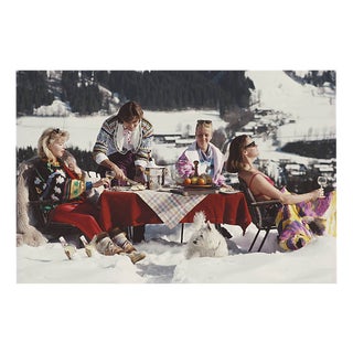 Slim Aarons, In the Snow, Estate Stamped Digital Print For Sale