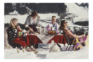 Slim Aarons, In the Snow, Estate Stamped Digital Print
