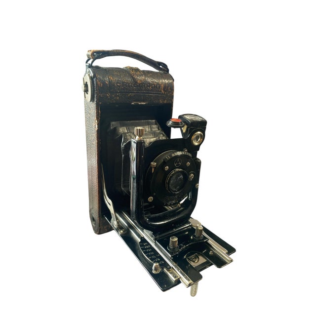 Rare Ernemann Dresden Germany Folding Film Camera ,Camera shows minor signs of prior use and is cosmetically overall in...