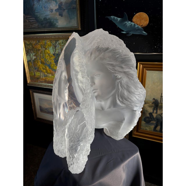Michael Wilkinson "Elysium Ii: Promise" Acrylic Sculpture, Signed 51/125, 19 In, 2006 For Sale - Image 6 of 8