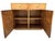 Wood John Widdicomb Mid-Century Modern Burled Wood Cabinet – Brass Hardware & Platform Base For Sale - Image 7 of 14