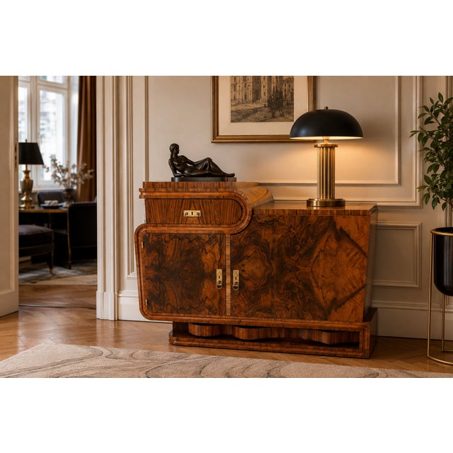 Art Deco Chest of Drawers, Poland, 1940s For Sale - Image 14 of 14