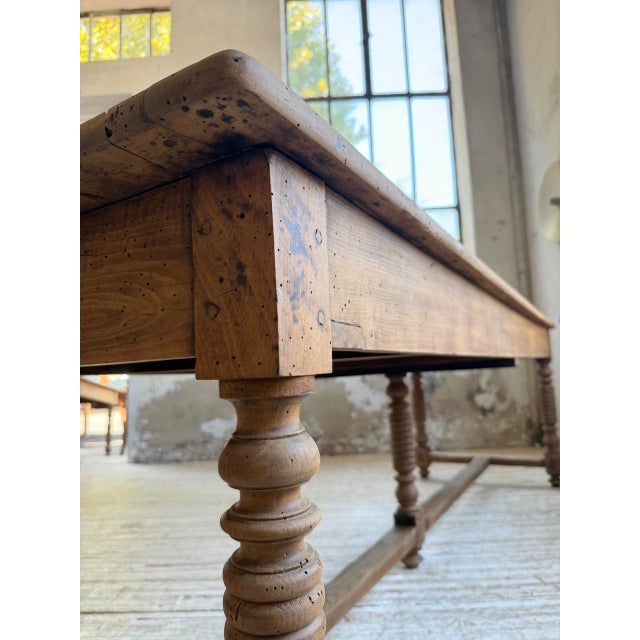 Antique Walnut Drapery Table, 1890s For Sale - Image 16 of 18