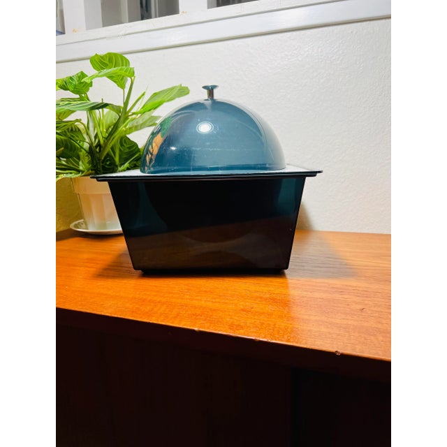 Vintage Mid Century Space Age Smoked Lucite Ice Bucket. Stylish the age of the space race. In lovely condition. Great for...