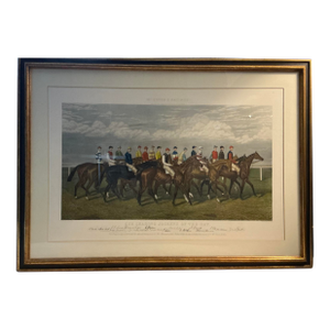 1950s Our Leading Jockeys of the Day Lithograph