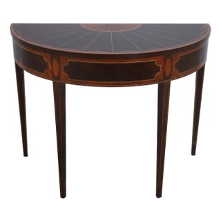 Stickley Colonial Williamsburg Inlaid Mahogany Console Table For Sale