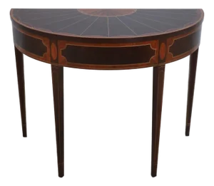 Stickley Colonial Williamsburg Inlaid Mahogany Console Table