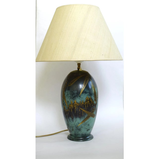 Large Art Deco Table Lamp by Paul Haustein for WMF, 1930s For Sale - Image 4 of 7