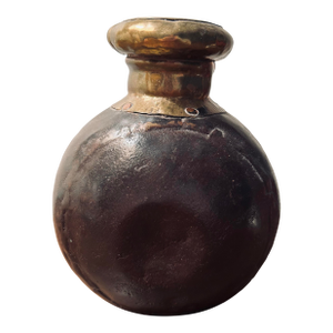 Vintage Dovetailed Metal Indian Water Jug Vessel Bottle 6" Tall,x 4" Wide Inches
