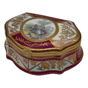 Sevres Style Limoges Porcelain Box