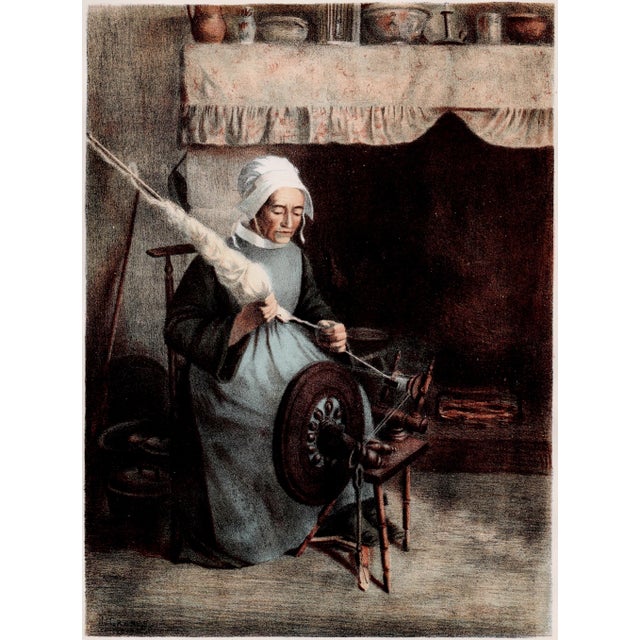 Jeanne Granès, L'Aïeule: The Grandmother, 1899, Original Lithograph For Sale - Image 9 of 9