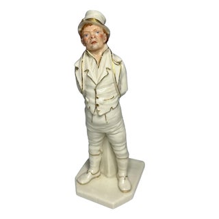 Antique Royal Worcester Figurine: Paddy Irishman, James Hadley, 1868 For Sale