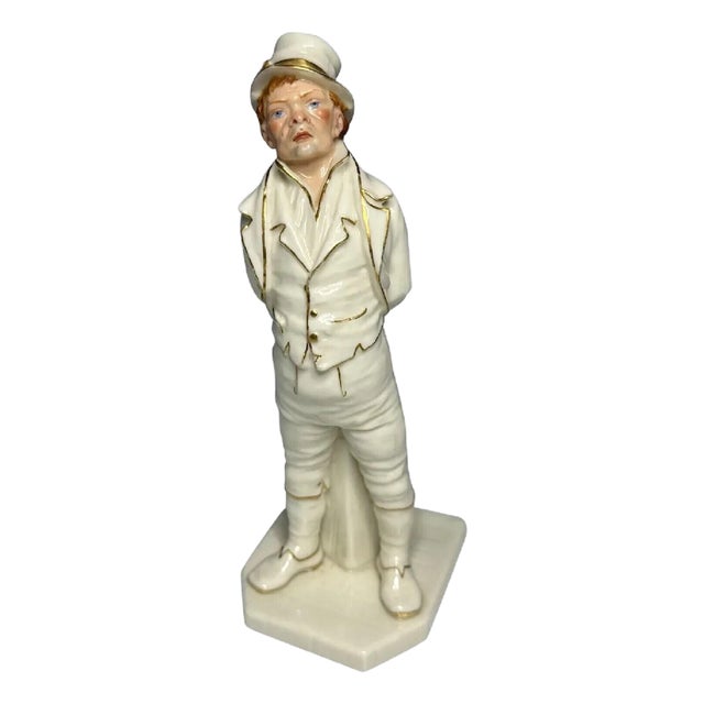 Antique Royal Worcester Figurine: Paddy Irishman, James Hadley, 1868 For Sale