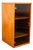 Mid Century Modern Compact Cabinet Teak Smoked Glass MCM Media Lights Vintage For Sale
