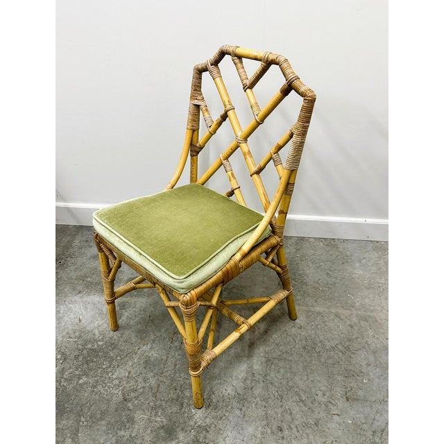English Bamboo and Rattan Chairs from Angraves, 1970s, Set of 6 For Sale - Image 6 of 13