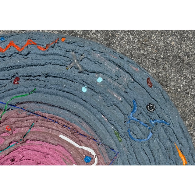 Paint Multimedia Bio-Sonic Abstract Wall Sculpture Created by David W. McCullough 1975 For Sale - Image 7 of 12