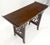 Baker Furniture Company Baker Solid Walnut Pierced Carved Legs Rolled Edge Asian Console Sofa Table MINT For Sale - Image 4 of 15