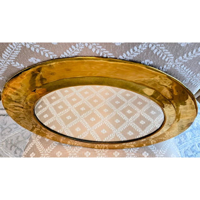 1970s Handcrafted Moroccan Solid Brass Round Wall Mirror, 15.25" Design International For Sale - Image 5 of 8