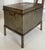 Antique Industrial Steel Trunk Chest on Stand With Aged Patina For Sale - Image 4 of 7