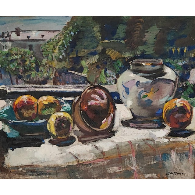 Kala EA, Fruits à la Fenêtre, Oil on Canvas, Framed For Sale - Image 12 of 12