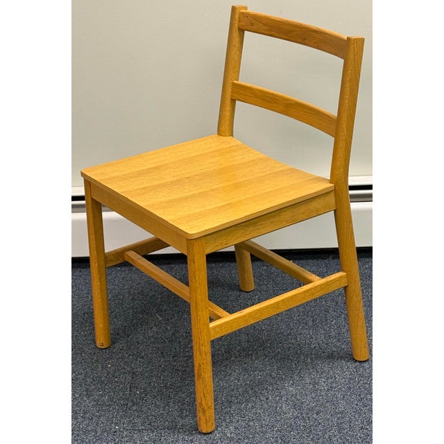 2000 - 2009 Set of 6 Contemporary Modern Oak Dining Chairs - Made in Italy For Sale - Image 5 of 12