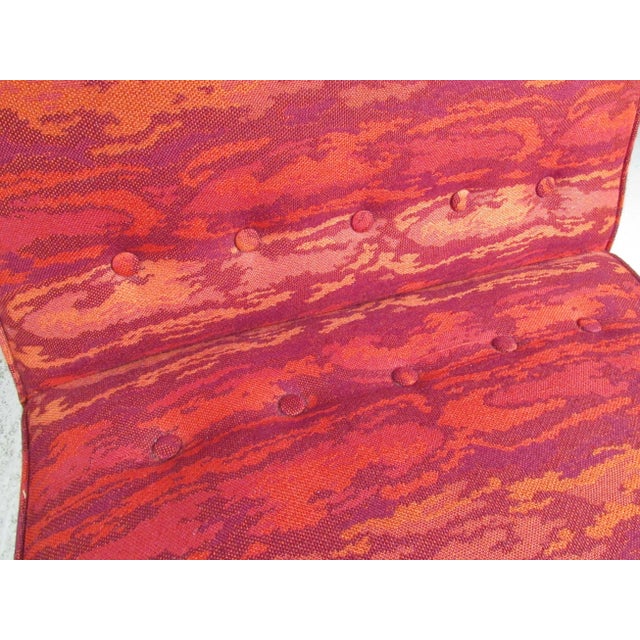 Textile 1960s Mid-Century Modern Slipper Chairs Attributed to Edward Wormley for Dunbar - 2 Pieces For Sale - Image 7 of 10