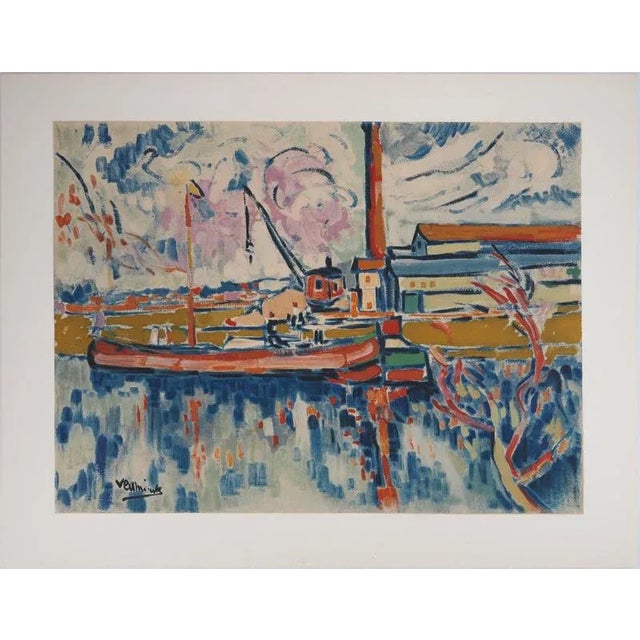 Maurice De Lvaminck, The Seine towards Chatou, Lithograph For Sale - Image 5 of 5