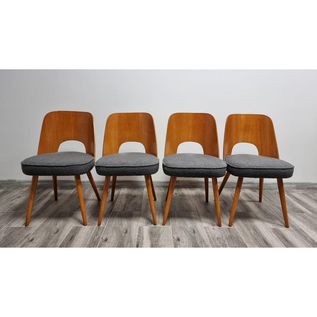 1950s Dining Chairs by Oswald Haerdtl, 1950s, Set of 4 For Sale - Image 5 of 16