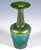 Finest bohemian art nouveau glass vase: mould-blown solitary vase on a flush stand; conically rising body, forming gently...
