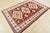 Farmhouse Kazak Rug 5'8'' X 8' Red Wool Tribal Geometric Hand-Knotted Oriental Carpet For Sale - Image 3 of 12