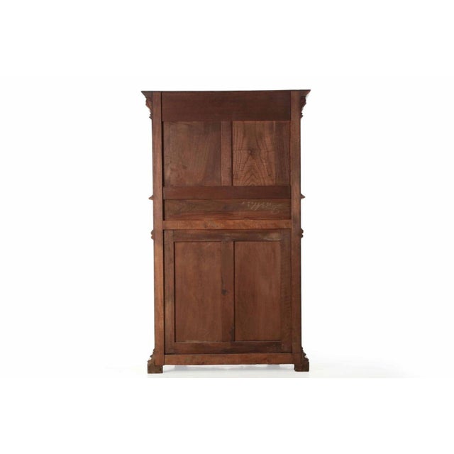 French Gothic Revival Carved Walnut Cupboard, Circa 1880 For Sale - Image 4 of 18