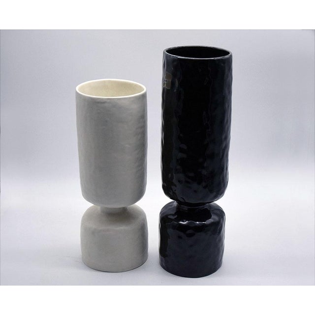 Contemporary Ceramic Vases by Pompeo Pianezzola for Zanolli & Sebellin, 1970s, Set of 2 For Sale - Image 3 of 14
