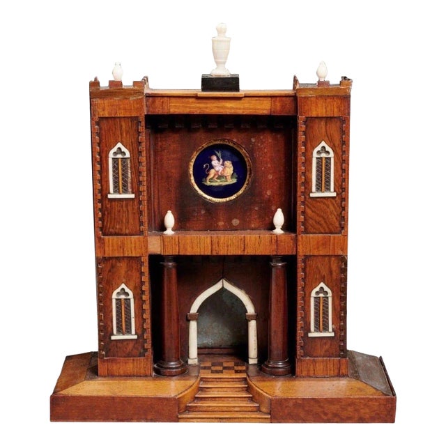Gothic Revival Architectural Model for a Watchstand, English, Circa 1830 For Sale