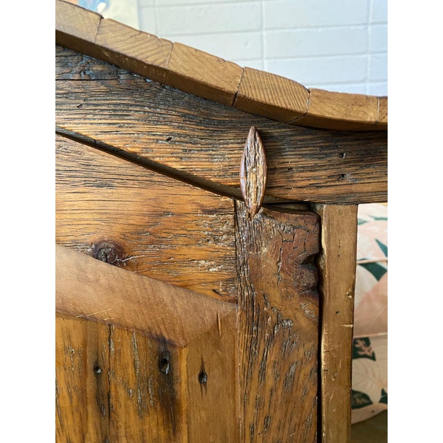 Brown Antique Wooden Storage Medicine Cabinet | Apothecary Style Cabinet | Jewelry Storage For Sale - Image 8 of 11