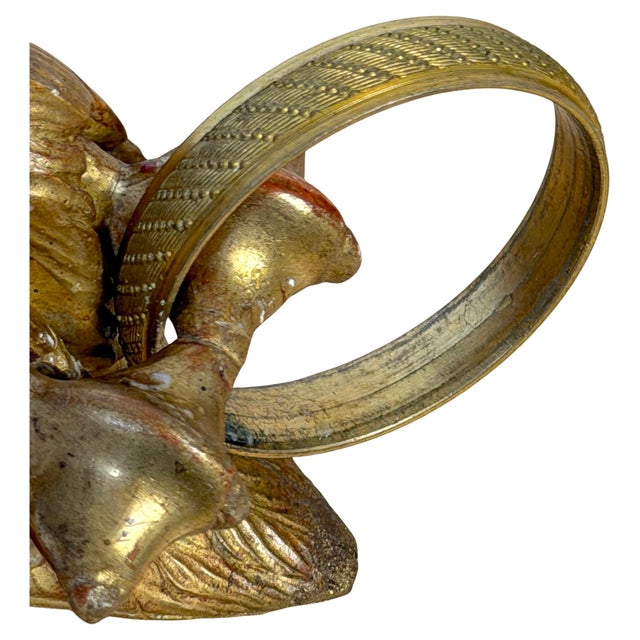 19th C. French Giltwood, Ormolu Swan Bed Corona, Circle Desmalter/ Krieger For Sale - Image 4 of 18