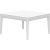 Ribbons white 50 coffee table by mowee dimensions: d 50 x w 50 x h 29 cm material: aluminum and hpl top. Weight: 8 kg....
