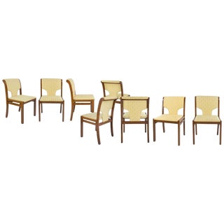 Vintage Italian Chairs, 1960s, Set of 8 For Sale