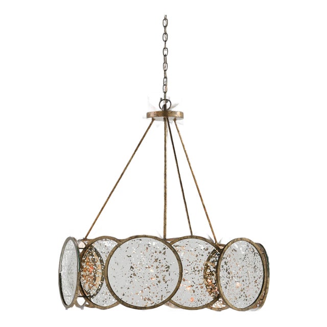 Currey & Company Oliveri Bronze Chandelier For Sale