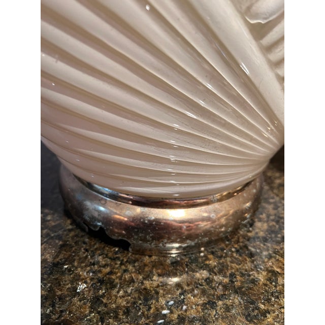 1980 Art Deco Shell Style Table Lamps - a Pair For Sale In New York - Image 6 of 8