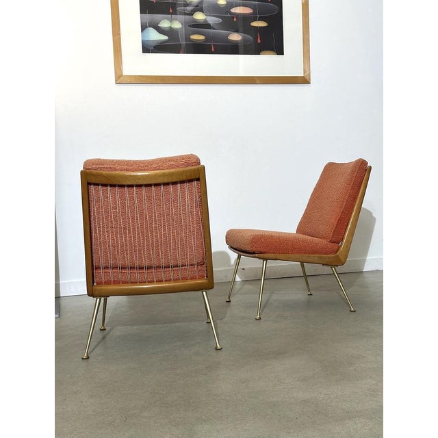 Mid-Century Modern Early Boomerang Chairs by Hans Mitzlaff and Eugen Lange for Soloform, 1950s, Set of 2 For Sale - Image 3 of 9
