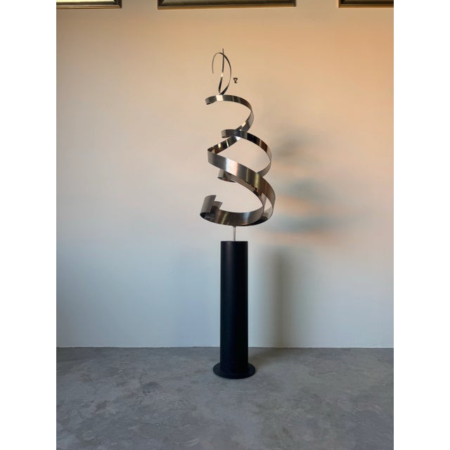 1986 Curtis Jere “Ribbon” Metal Floor Sculpture/ Sold For Sale In Miami - Image 6 of 12