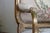 Antique Set of French Tapestry Gild Carved Gold Wood Arm Chairs Chairs & Sofa For Sale - Image 10 of 18