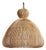 Rattan Mushroom Organic Modern Pendant Light Medium For Sale