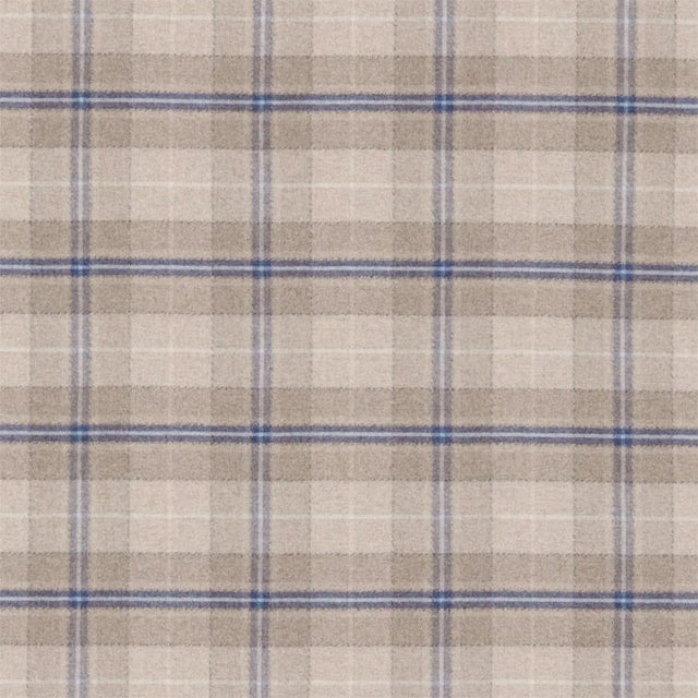 Sanderson Milton Fabric in Indigo/Stone - a Sample For Sale